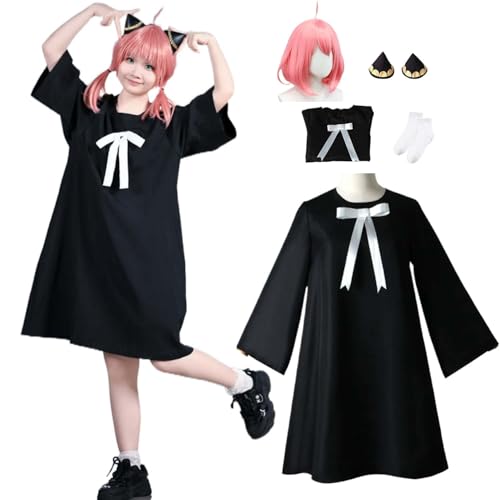 Wigbiu Anime SPY×FAMILY A’nya F’orger Cosplay Kostüm für Kinder Erwachsene süßes Outfit mit Perücke Kopfschmuck Accessoires kompletter Anzug Halloween Weihnachten Karneval Rollenspiel Uniform (M) Wigbiu Anime SPY×FAMILY A’nya F’orger Cosplay Kostüm für Kinder Erwachsene süßes Outfit mit Perücke Kopfschmuck Accessoires kompletter Anzug Halloween Weihnachten Karneval Rollenspiel Uniform (M) von Wigbiu