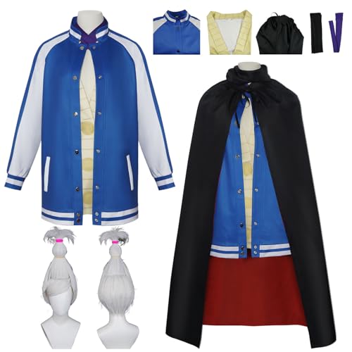 Wigbiu Anime Seiko Ayase Cosplay Kostüm mit Perücke Dandadan Cosplay Outfit Rollenspiel Uniform Anzug Umhang Jacke Kleidung Halloween Party Set für Frauen und Mädchen Wigbiu Anime Seiko Ayase Cosplay Kostüm mit Perücke Dandadan Cosplay Outfit Rollenspiel Uniform Anzug Umhang Jacke Kleidung Halloween Party Set für Frauen und Mädchen von Wigbiu