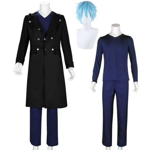 Wigbiu Anime Tomura Shigaraki Cosplay Kostüm mit Perücke mha Cosplay Uniform My Hero Academia Outfits Verkleidungsanzug für Kinder und Mädchen Unisex Halloween Karneval Party Requisiten Zubehör Set von Wigbiu