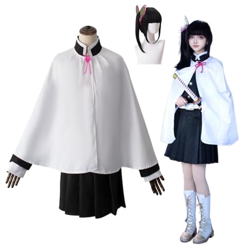 Wigbiu Anime Tsuyuri Kanao Cosplay Kostüm Kimono mit Perücke Demon Slayer Cosplay Outfit Rock Cape Uniform Anzug Set Halloween Karneval Party Verkleidung Kleidung für Kinder Erwachsene Frauen Unisex Wigbiu Anime Tsuyuri Kanao Cosplay Kostüm Kimono mit Perücke Demon Slayer Cosplay Outfit Rock Cape Uniform Anzug Set Halloween Karneval Party Verkleidung Kleidung für Kinder Erwachsene Frauen Unisex von Wigbiu