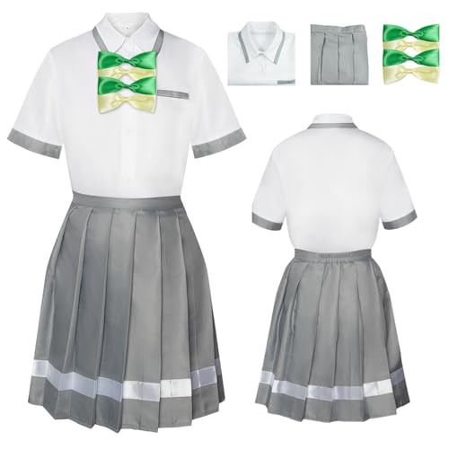 Wigbiu Anime Yakishio Remon Cosplay Kostüm Outfit Charaktere Yanami Komari Chika JK High School Uniform Cosplay kurzer Rock Rollenspiel Kleidung Anzug Set für Frauen und Mädchen Wigbiu Anime Yakishio Remon Cosplay Kostüm Outfit Charaktere Yanami Komari Chika JK High School Uniform Cosplay kurzer Rock Rollenspiel Kleidung Anzug Set für Frauen und Mädchen von Wigbiu