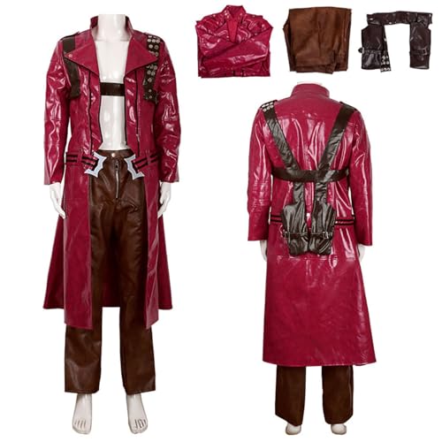 Wigbiu Game Devil-May Cry Cosplay Kostüm Roter Lacklederumhang Rollenspiel Uniform Anime Charaktere Dmc D'ante Verkleidung für Erwachsene Halloween Weihnachten Karneval Wigbiu Game Devil-May Cry Cosplay Kostüm Roter Lacklederumhang Rollenspiel Uniform Anime Charaktere Dmc D'ante Verkleidung für Erwachsene Halloween Weihnachten Karneval von Wigbiu