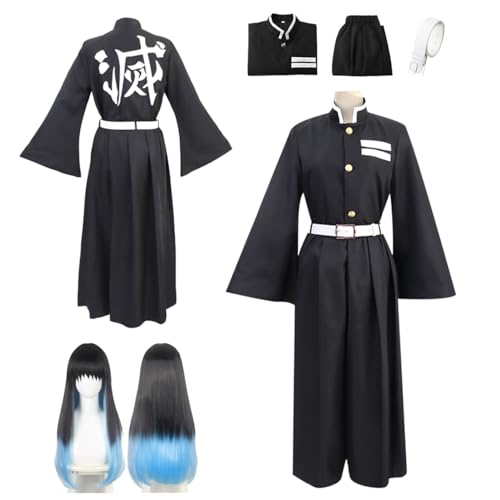 Wigbiu Tokitou Muichiro Cosplay Kostüm mit Perücke Demon Slayer Anime Cosplay Kostüm Mitsuri Nezuko Tanjiro Rollenspiel Kleidung Samurai Kimono Uniform Set für Damen und Herren Wigbiu Tokitou Muichiro Cosplay Kostüm mit Perücke Demon Slayer Anime Cosplay Kostüm Mitsuri Nezuko Tanjiro Rollenspiel Kleidung Samurai Kimono Uniform Set für Damen und Herren von Wigbiu