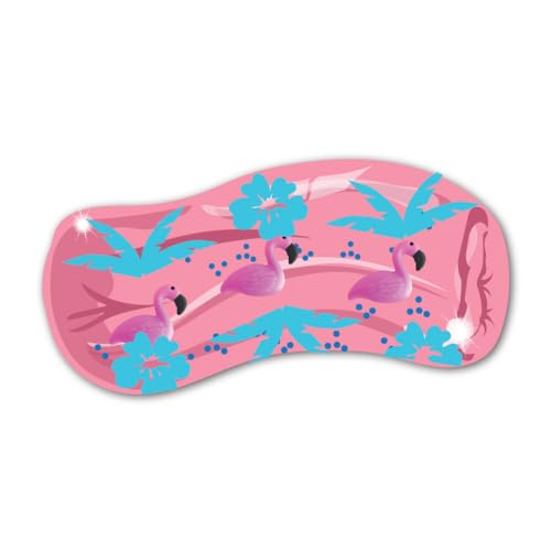 Jumbo Wiggly Jiggly - Flamingos von Deluxebase Große Super Squishy Wasserschlange Spielzeug mit Flamingo Figuren Tolles sensorisches Fidget Toys für Autismus und ADHS von Wiggly Jiggly
