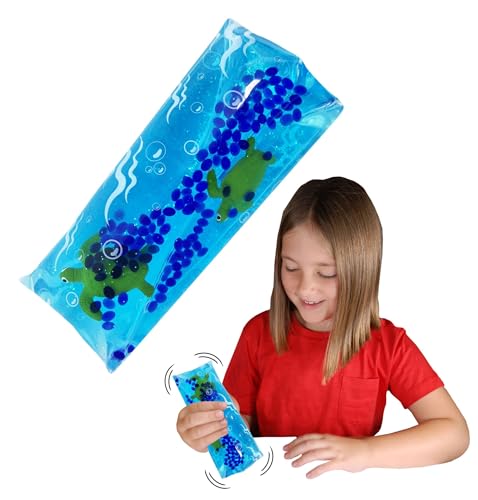 Wiggly Jiggly - Meeresschildkröte von Deluxebase. Großes super matschiges Wasserschlangenspielzeug mit Meeresschildkröte Figuren. Tolles sensorisches Zappelspielzeug gegen Autismus und ADHS von Wiggly Jiggly