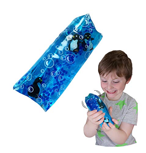 Wiggly Jiggly - Pinguin von Deluxebase. Großes super matschiges Wasserschlangenspielzeug mit Pinguin Figuren. Tolles sensorisches Zappelspielzeug gegen Autismus und ADHS von Wiggly Jiggly