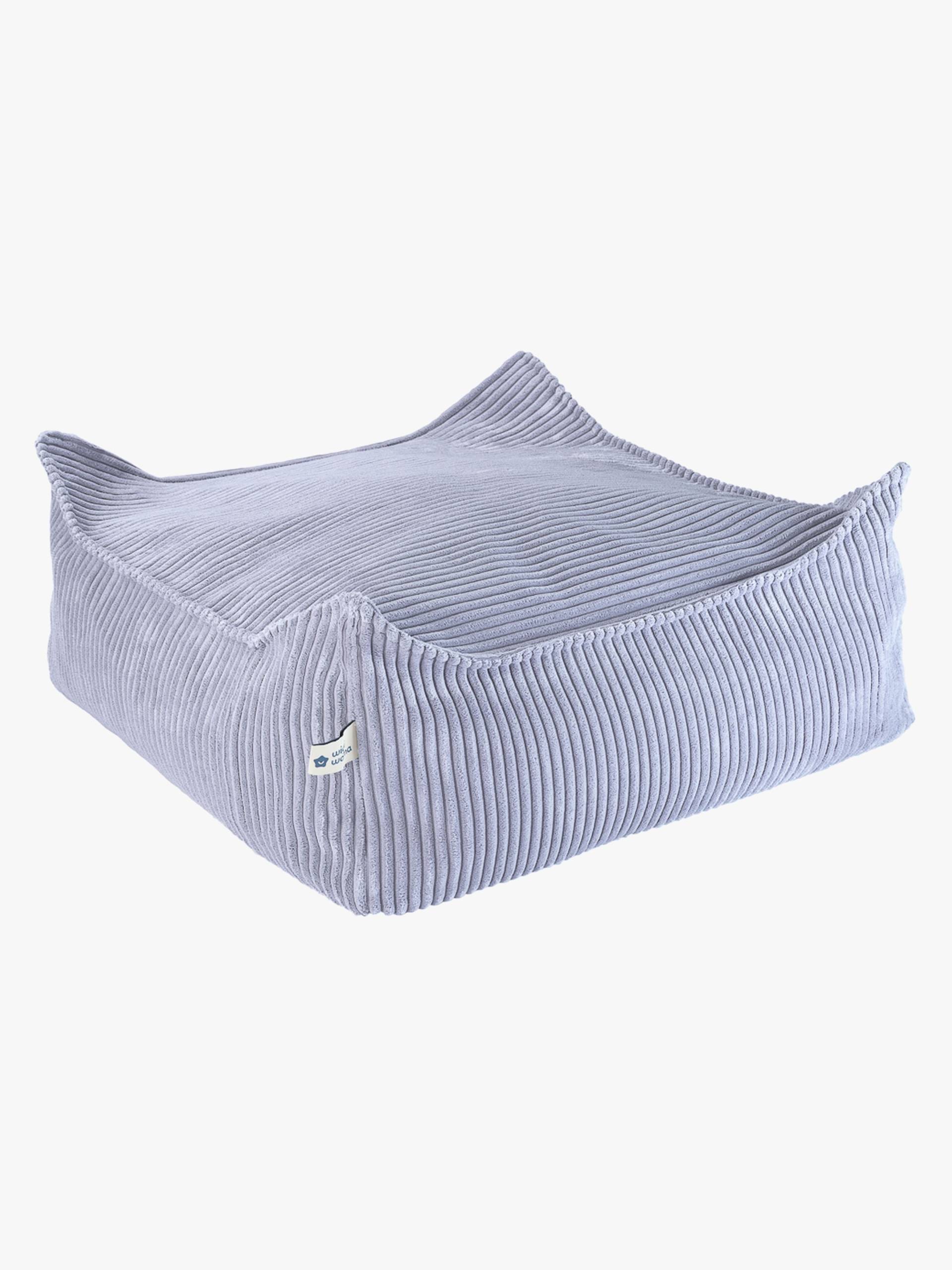 Wigiwama Quadrat Sitzhocker, Blueberry Blue von Wigiwama