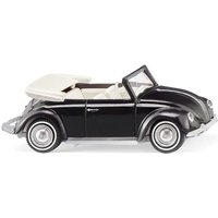 VW Käfer 1200 Cabrio - schwarz von Wiking