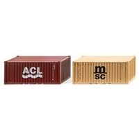 WIKING 001826 1:87 Zubehörpackung - 20' Container von Wiking