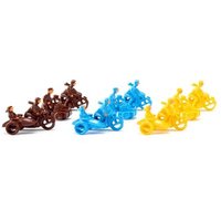 WIKING 001830 Zubehörpackung - Motorräder/ Handwagenfahrer von Wiking