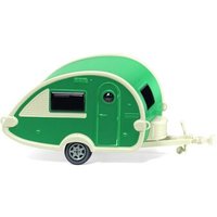 WIKING 009238 1:87 Wohnwagen (T@B) - grün/perlweiß von Wiking