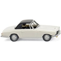 WIKING 018699 1:87 Glas 1700 GT Cabrio geschl. weiss m. schwarzem Dach von Wiking