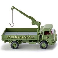 WIKING 041101 1:87 Pritschen-Lkw mit Ladekran (MAN 415) "Schenker" von Wiking