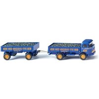 WIKING 043402 1:87 Pritschenhängerzug (MB LP 321) "Hedwigshütte" von Wiking