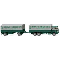 WIKING 046001 1:87 Pritschenhängerzug (Scania 111) "Börje Jönsson" von Wiking