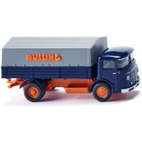 WIKING 047601 1:87 Pritschen-Lkw (Büssing 4500) - blau/orange von Wiking