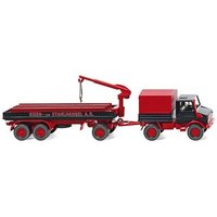 WIKING 050203 1:87 Unimog U 1700 mit Bauanhänger "Eisen- und Stahlhandel A.G." von Wiking