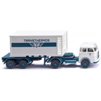 WIKING 052605 1:87 Containersattelzug 20' (MAN Pausbacke) "Transthermos" von Wiking