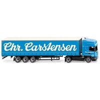 WIKING 053709 1:87 Gardinenplanensattelzug (Scania R420 Topline) "Sped. Chr. Carstensen" von Wiking