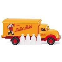 WIKING 054049 1:87 Koffer-Lkw (Magirus Sirius) "Müller´s Mühle" von Wiking