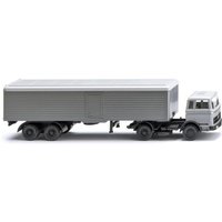 WIKING 055604 1:87 Koffersattelzug (MB 1620) - silbergrau von Wiking