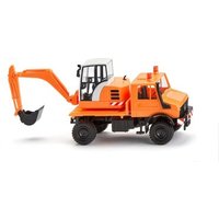 WIKING 064704 1:87 Unimog mit Bagger - kommunalorange von Wiking
