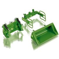 WIKING 077381 1:32 Frontlader Werkzeuge Set A John Deere grün von Wiking