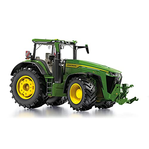 WIKING 077859 John Deere 8R 410 Modelltraktor, 1:32, Metall/Kunststoff, Ab 14 Jahre, Viele Funktionen, Motorhaube zum Öffnen, Bewegliche Ober- und Unterlenker von Wiking