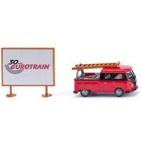 WIKING 078958 1:87 VW T1 Doka mit Werbeplakat „30 Jahre Eurotrain" von Wiking