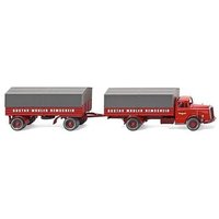 WIKING 085905 1:87 Pritschenhängerzug (MB L 6600) "Spedition Gustav Mäuler" von Wiking