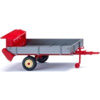 WIKING 088704 1:87 Fortuna Stalldung-Breitstreuer - silber/karminrot von Wiking