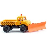 Wiking - Unimog U 406 mit Schneepflug "PTT" von Wiking
