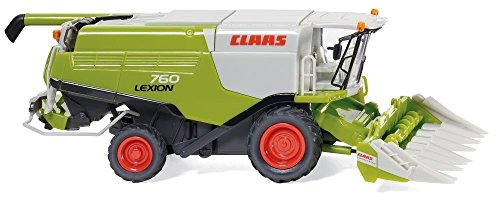 Wiking 038911 Claas Lexion 760 Mähdrescher mit Conspeed Maisvorsatz Spur H0 1:87 von Wiking