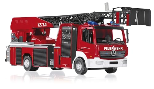 Wiking 043103 Feuerwehr DL L32A-XS 3.0 Rosenbauer, Modell-Feuerwehrauto, 1:43, Ab 14 Jahre, Viele Funktionen, Schwenkbarer Leiteraufbau, Abneigbarer Korbarm, Ausziehbarer Leiterpark von Wiking