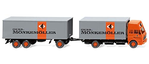 Wiking 045901 H0 Kofferlastzug MB 1638 grau orange Spur HO 1:87 Wiking 045901 H0 Kofferlastzug MB 1638 grau orange Spur HO 1:87 von Wiking