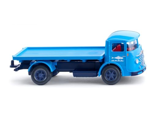 Wiking 047606 H0 LKW Modell Büssing 4500 Flachpritschen-LKW Seefische von Wiking
