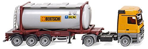 Wiking 053602 -Tankcontainersattelzug SWAP (MB Actros) " Bertschi" Spur H0 1:87 von Wiking