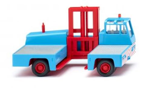 Wiking 066703 H0 Seitenstapler hellblau/rot Miniaturmodell Spur HO 1:87 Kein Spielzeug!! von Wiking