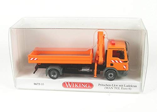 Wiking 067505 H0 MAN Pritschen-Lkw mit Ladekran Wiking 067505 H0 MAN Pritschen-Lkw mit Ladekran von Wiking