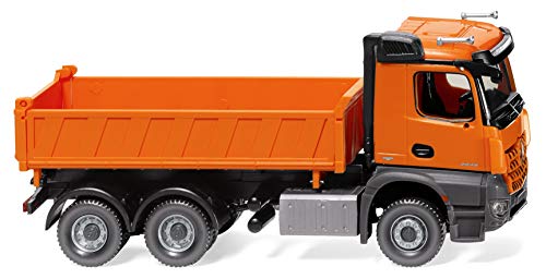 Wiking 067848 H0 Dreiwege-Kipper MB Arocs Orange Kommunal Spur HO 1:87 von Wiking