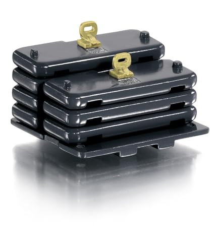 Wiking 077855 Claas Ballastgewichte Xerion, Zubehör für Modell-Traktoren, 1:32, Ab 14 Jahre, Heck- und Frontballastierung Claas Xerion, Schwarz von Wiking