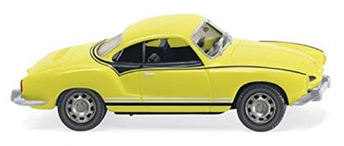 Wiking 080509 Karmann GHIA Coupé Gelb-Schwarzer Renner - Miniaturmodell 1:87 von Wiking