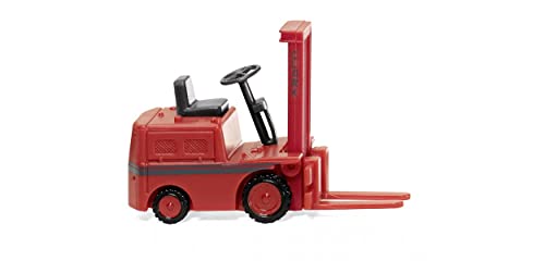 Wiking 117102 H0 Baufahrzeug Modell Gabelstapler Clark - rot von Wiking