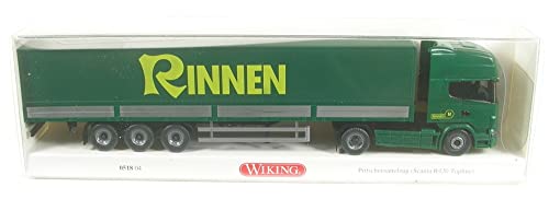 Wiking 051804 H0 Pritschensattelzug Rinnen grün Spur HO 1:87 von Wiking