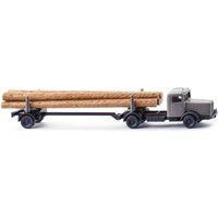 Wiking - Langholztransporter (Büssing 8000) - steingrau von Wiking