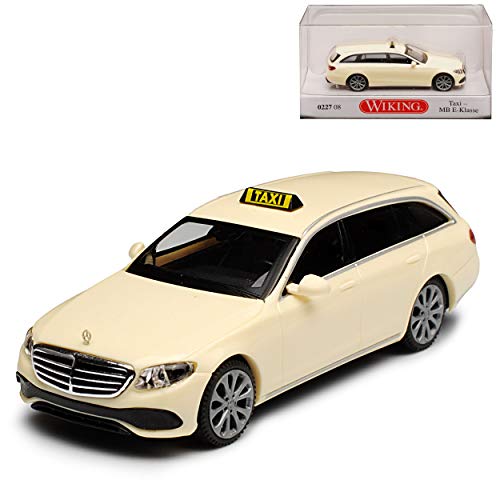 Wiking Mercedes-Benz E-Klasse S213 Taxi Kombi T-Modell Beige Ab 2016 H0 1/87 Modell Auto mit individiuellem Wunschkennzeichen von Wiking