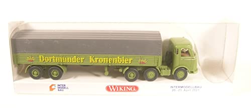 Wiking Mercedes-Benz LPS 333 Pritschensattelzug Dortmunder Kronenbier Sondermodell Intermodelbau 2023 1:87 von Wiking