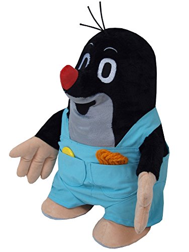 Niedliche Plüschfigur "Der kleine Maulwurf" mit Latzhose von Wiky