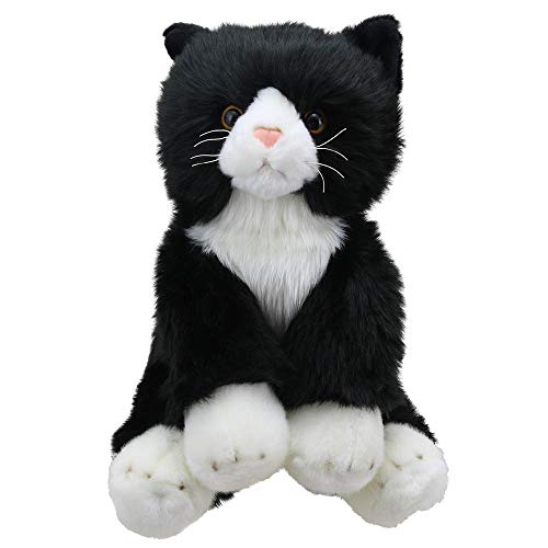 Wilberry Favoriten Katze Plüschtier, Schwarz/Weiß von The Puppet Company