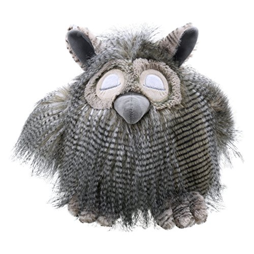 Wilberry - Feathery Friends - Large Owl Soft Toy - WB004501 von The Puppet Company